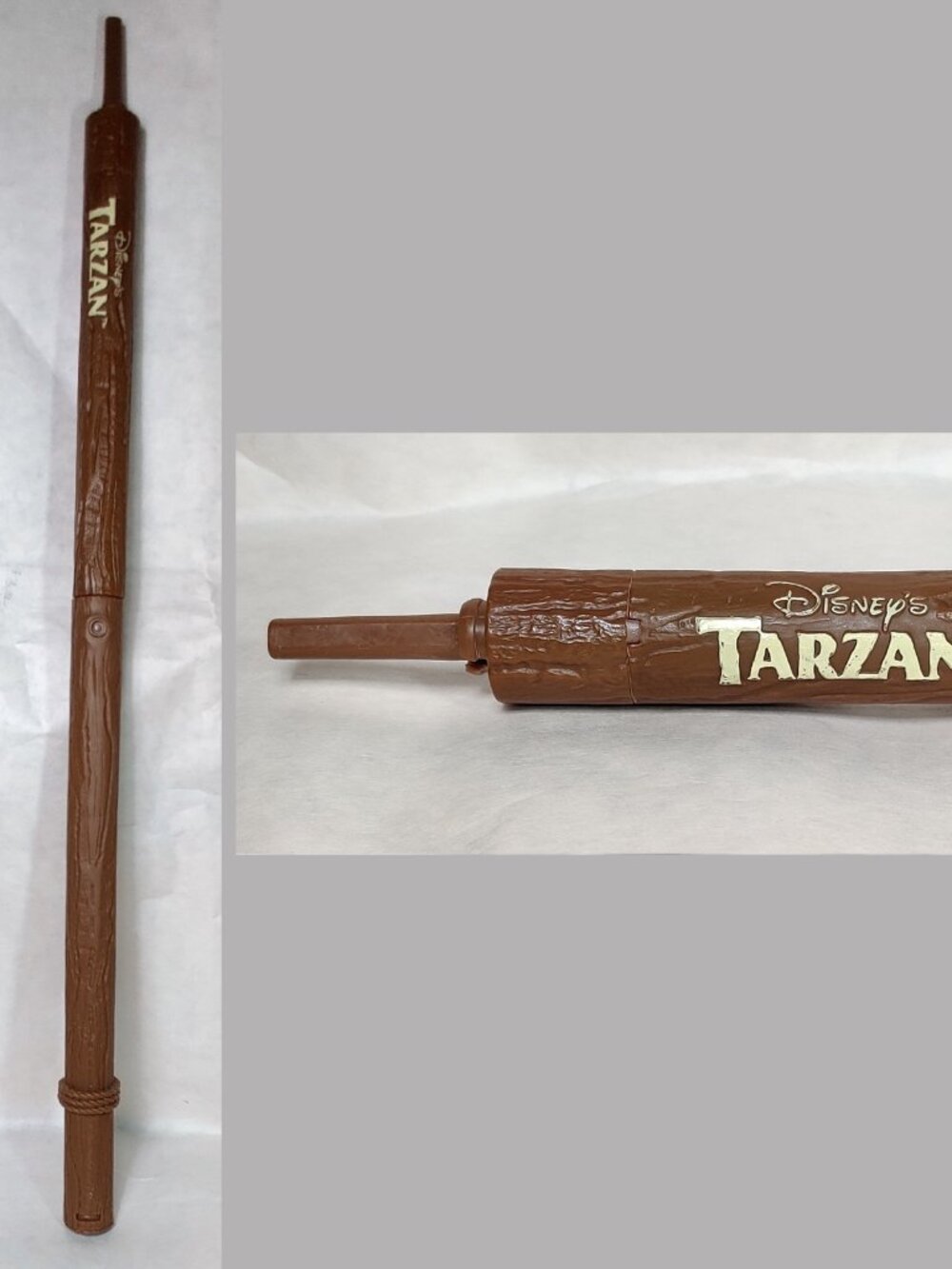 Disney Tarzan Power Spear Foam Dart Blaster Vintage Toy Mattel 1999 ER Burroughs